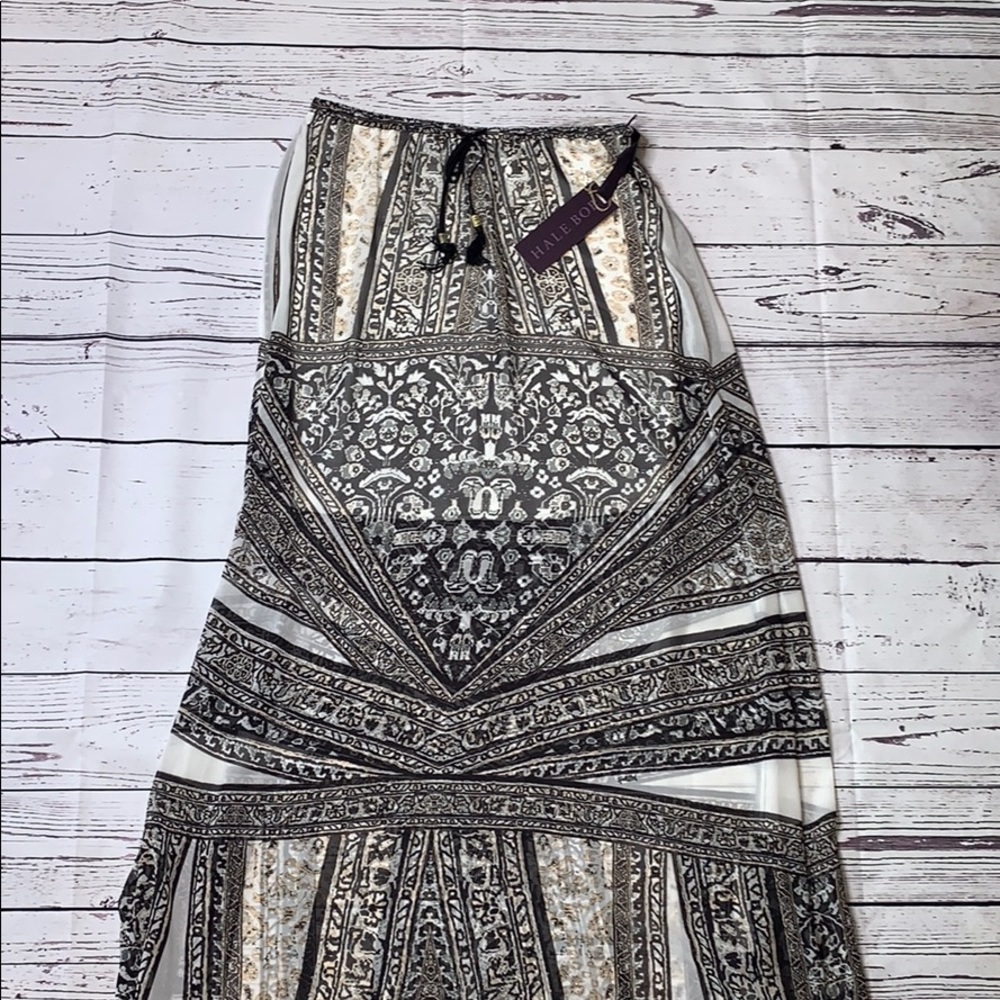 NWT Hale Bob "Danette" Chiffon Maxi Skirt